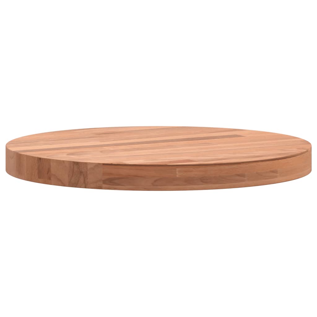 Bordplate Ø30x2,5 cm rund heltre bøketre