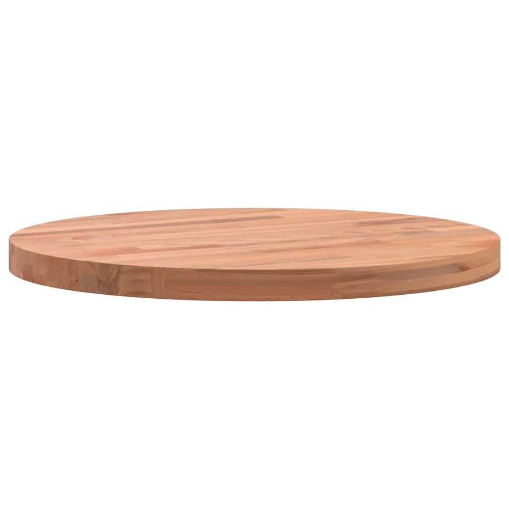 Bordplate Ø40x2,5 cm rund heltre bøketre