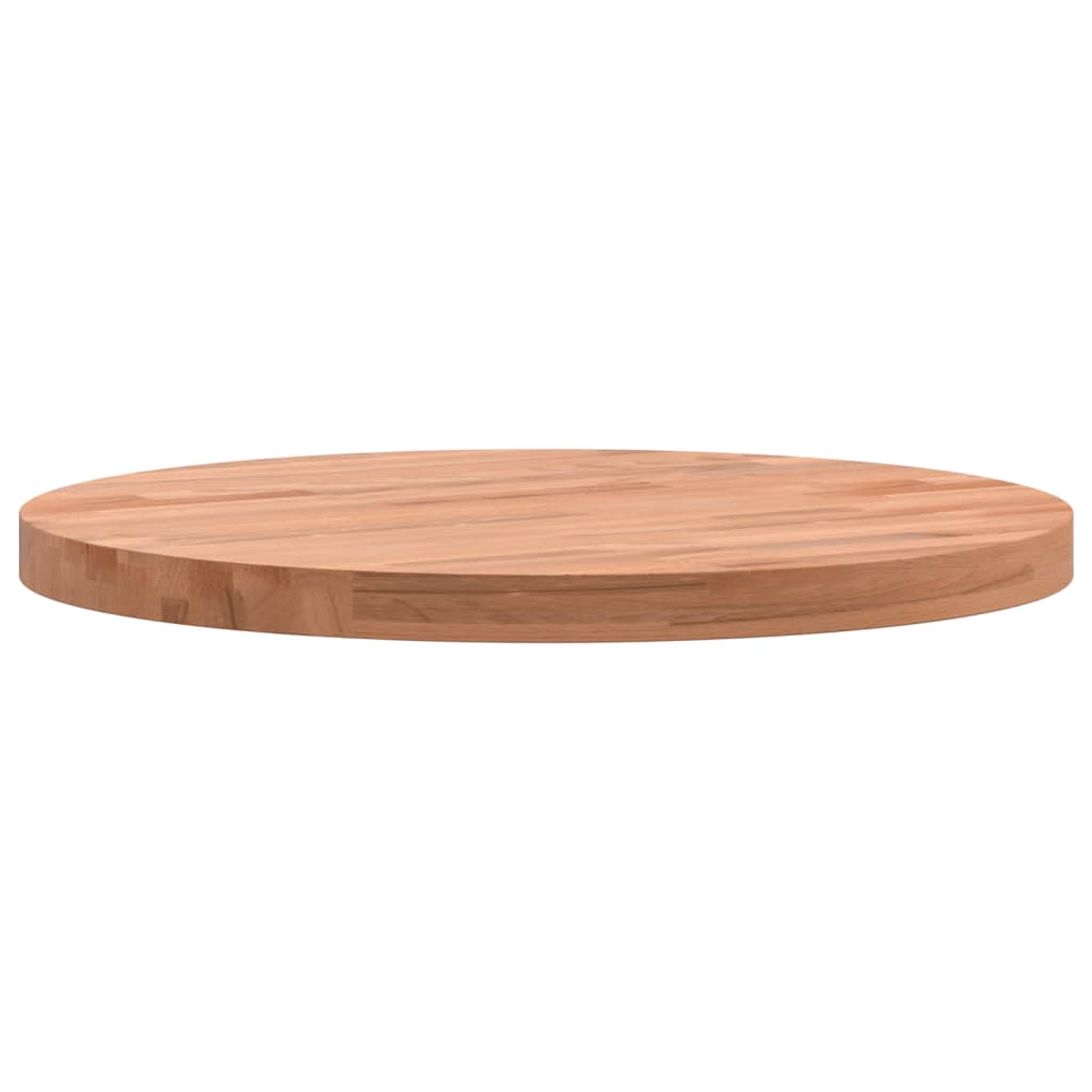 Bordplate Ø40x2,5 cm rund heltre bøketre