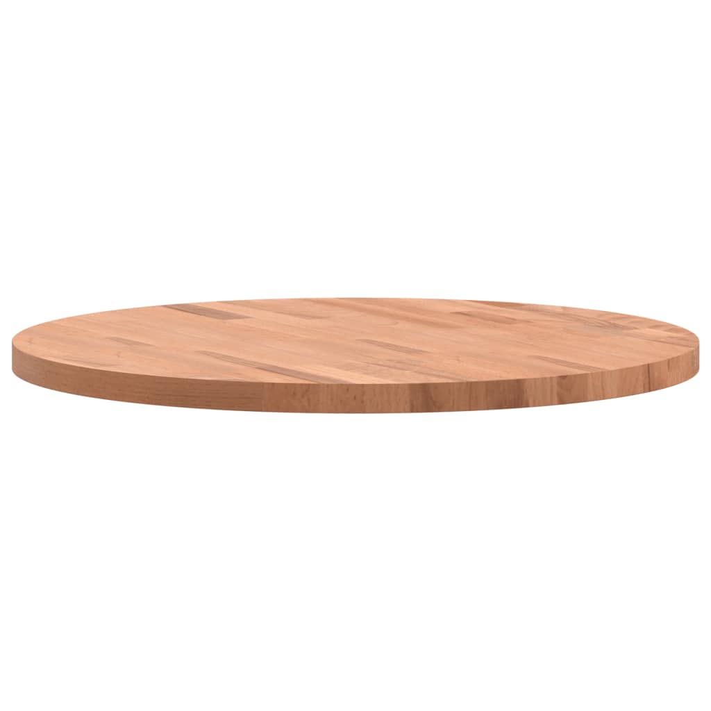 Bordplate Ø60x2,5 cm rund heltre bøketre