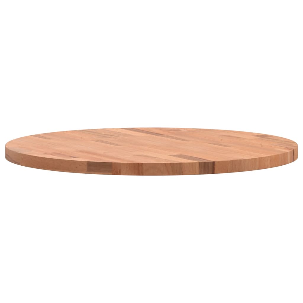 Bordplate Ø60x2,5 cm rund heltre bøketre
