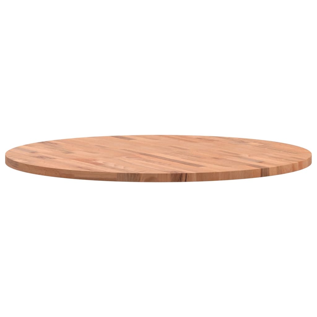 Bordplate Ø90x2,5 cm rund heltre bøketre