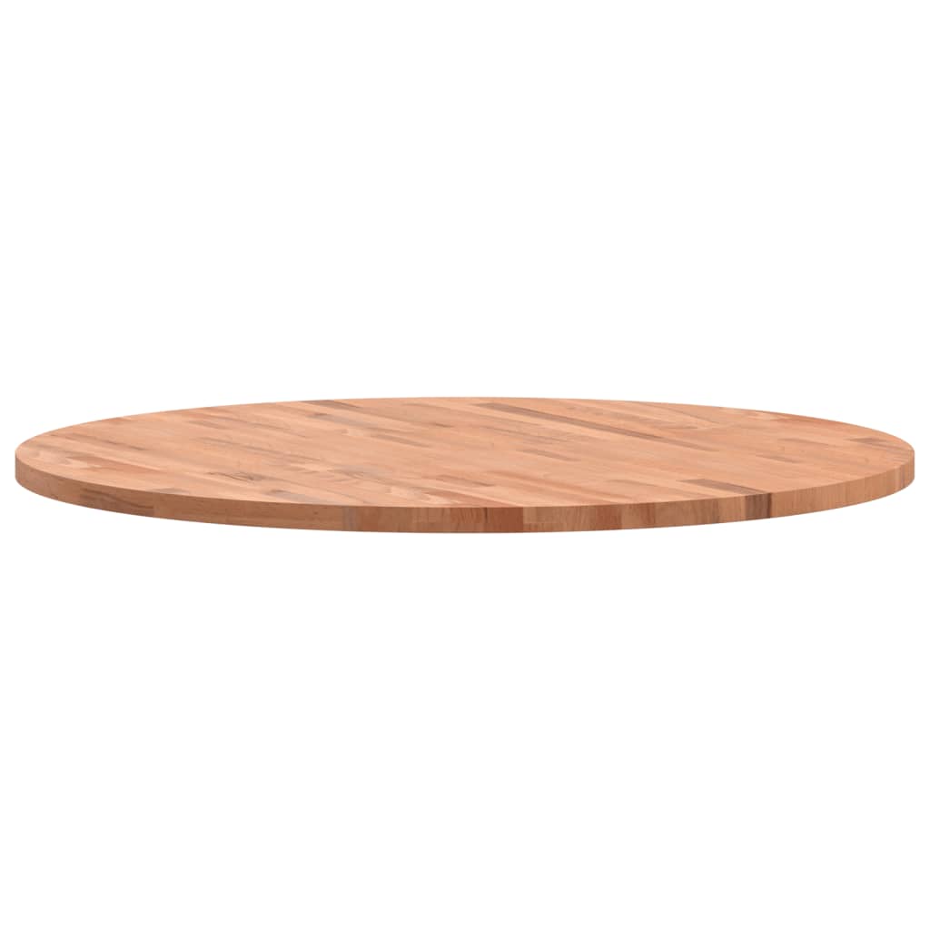 Bordplate Ø90x2,5 cm rund heltre bøketre