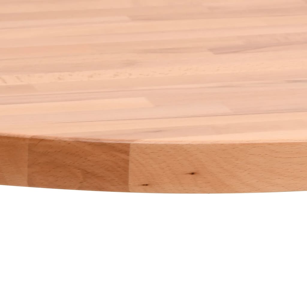 Bordplate Ø30x4 cm rund heltre bøketre