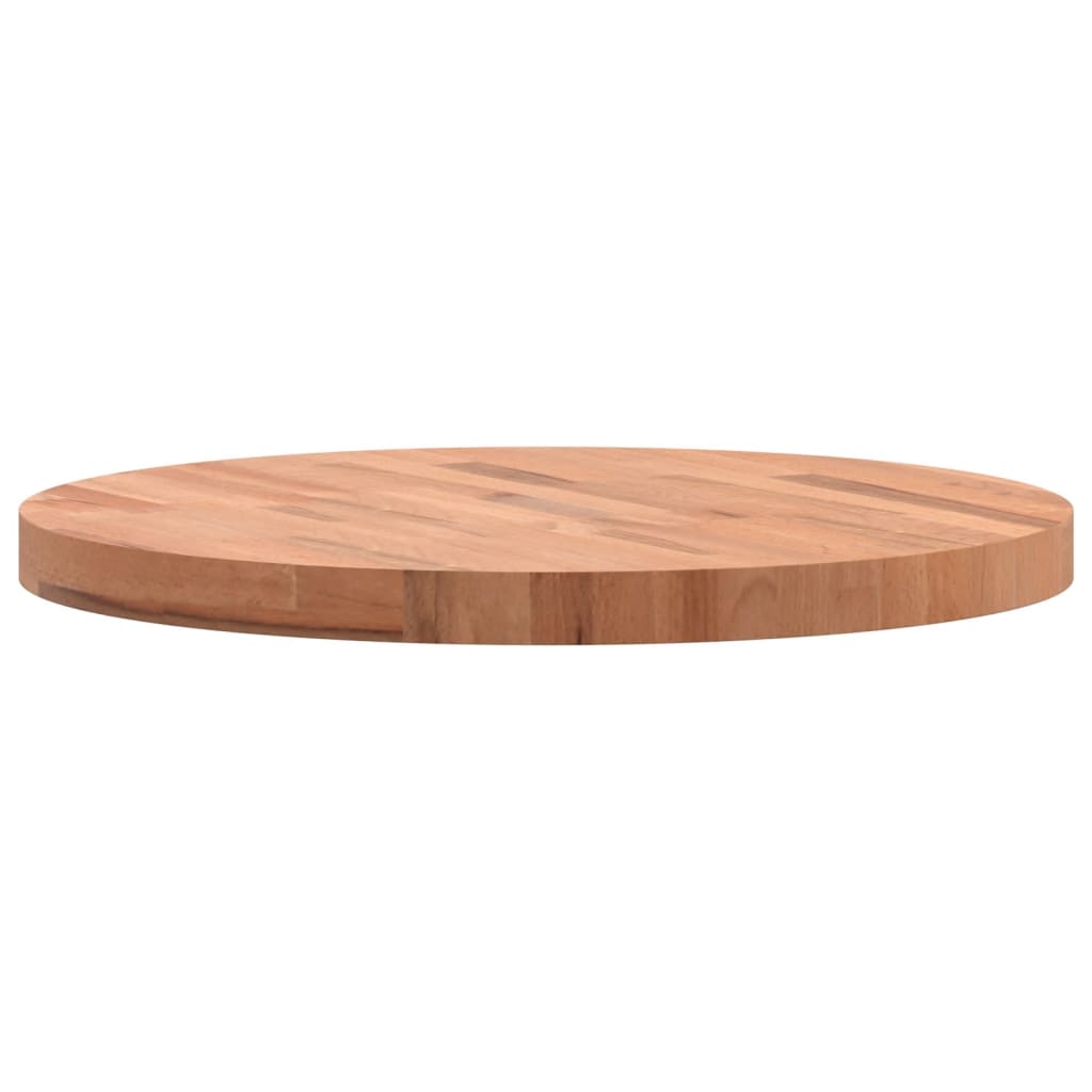 Bordplate Ø60x4 cm rund heltre bøketre