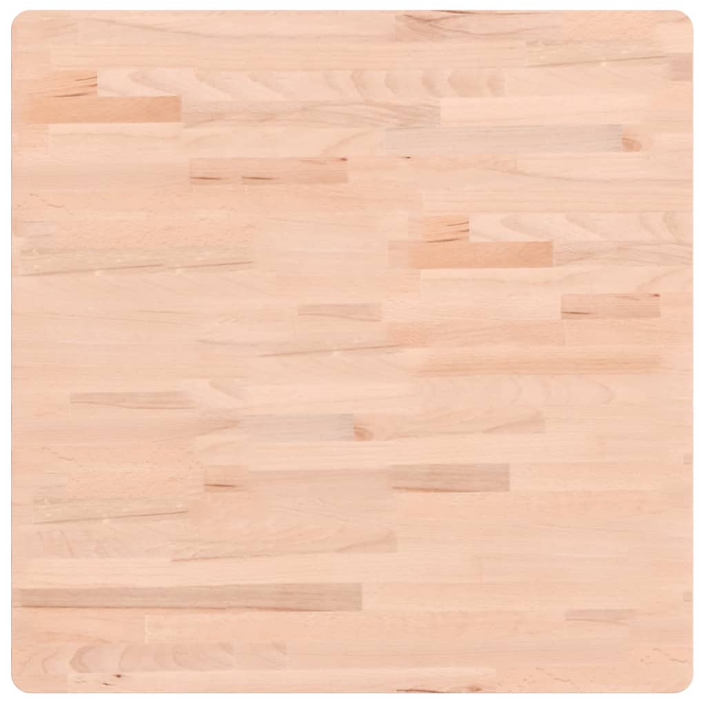 Bordplate 70x70x2,5 cm firkantet heltre bøketre