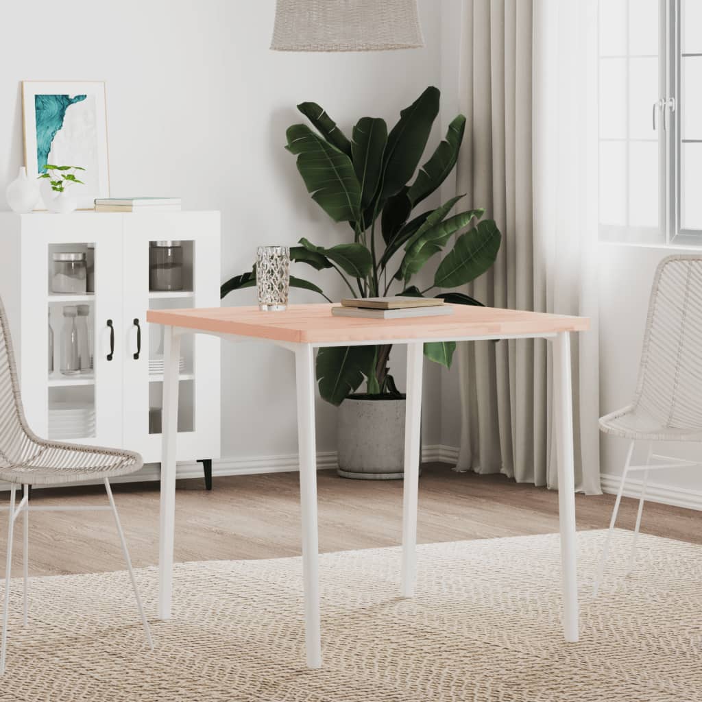 Bordplate 70x70x2,5 cm firkantet heltre bøketre