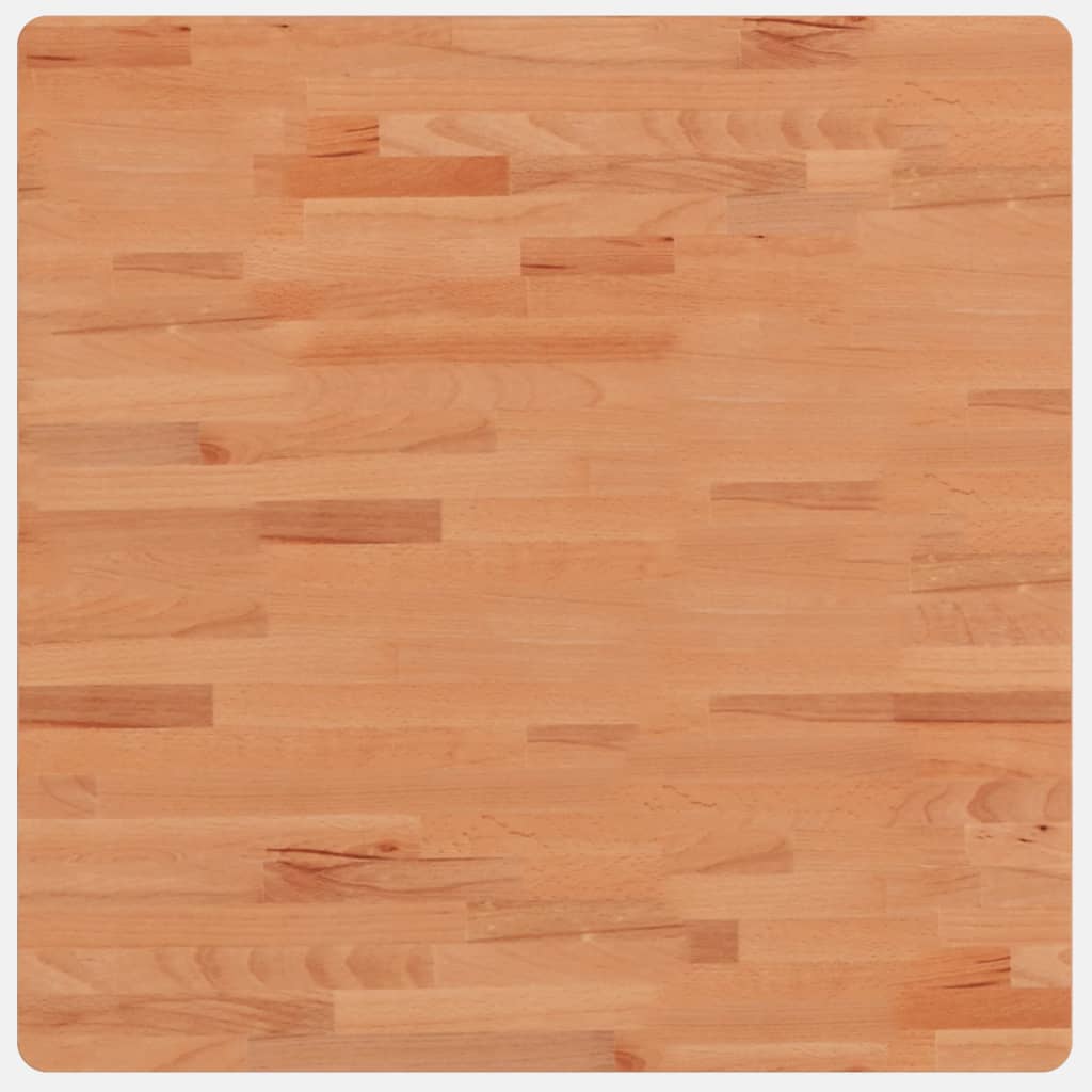 Bordplate 70x70x1,5 cm firkantet heltre bøketre