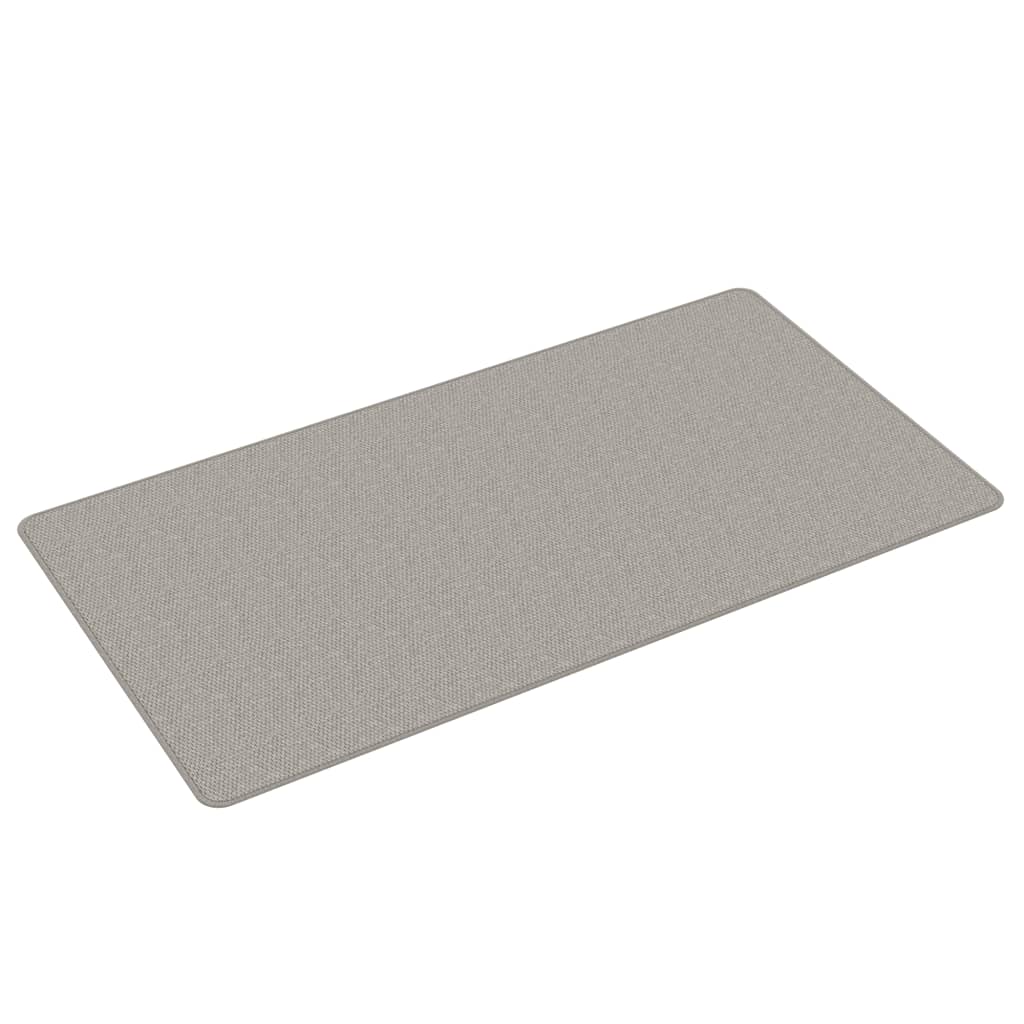 Teppeløper sisal-utseende gråbrun 80x150 cm