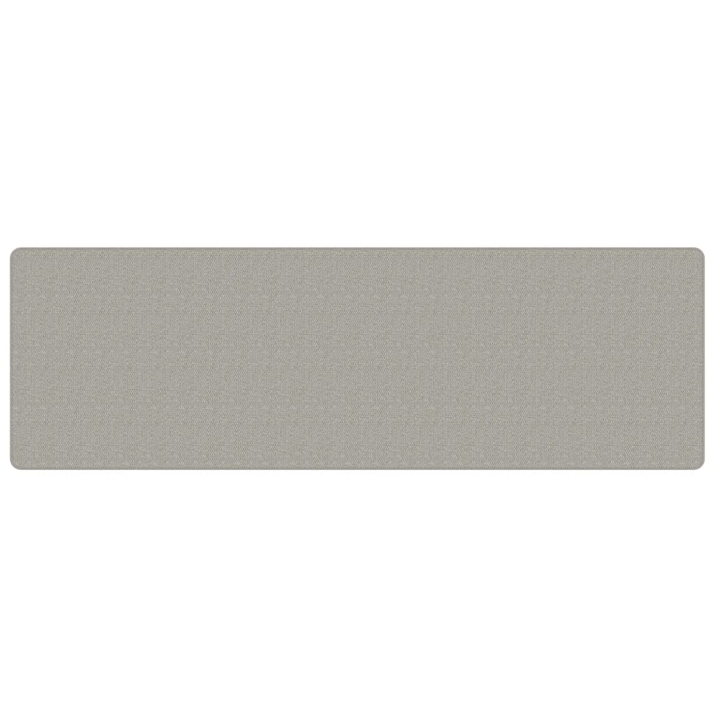 Teppeløper sisal-utseende gråbrun 80x250 cm