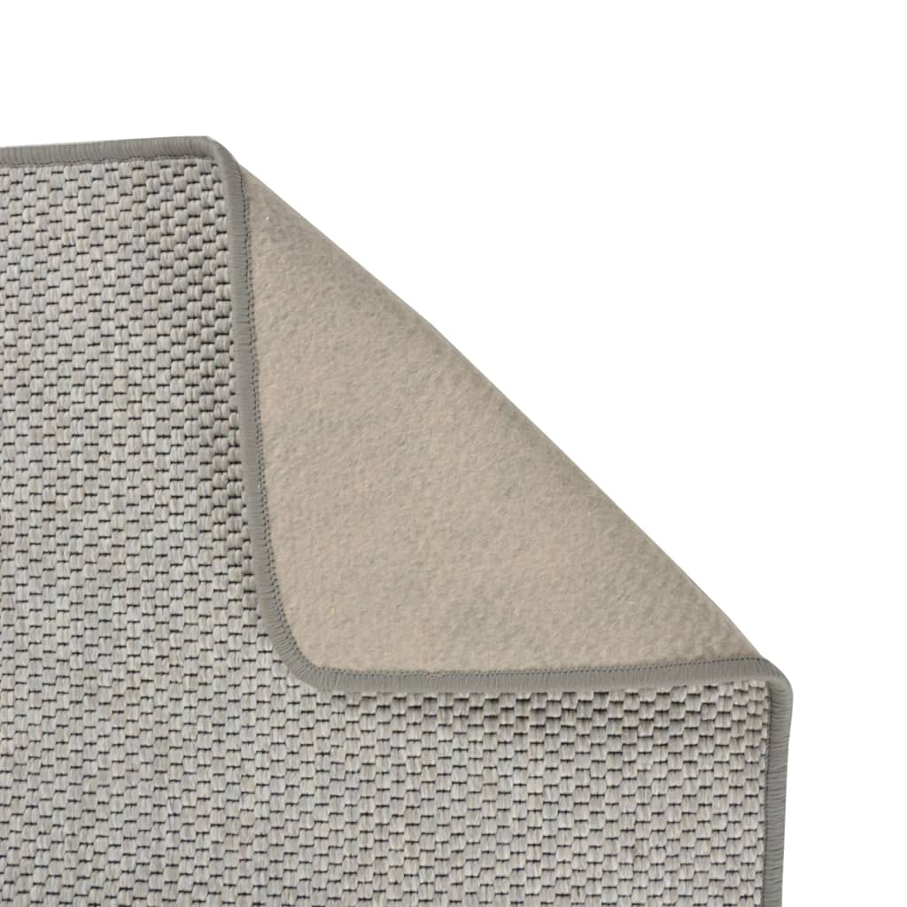 Teppeløper sisal-utseende gråbrun 80x250 cm