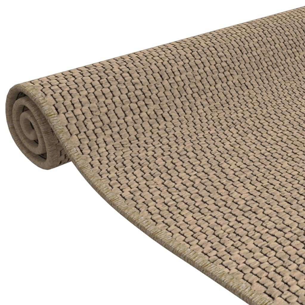 Teppeløper sisal-utseende sand 80x150 cm