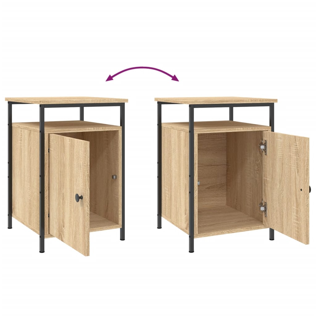 Nattbord sonoma eik 40x42x60 cm konstruert tre