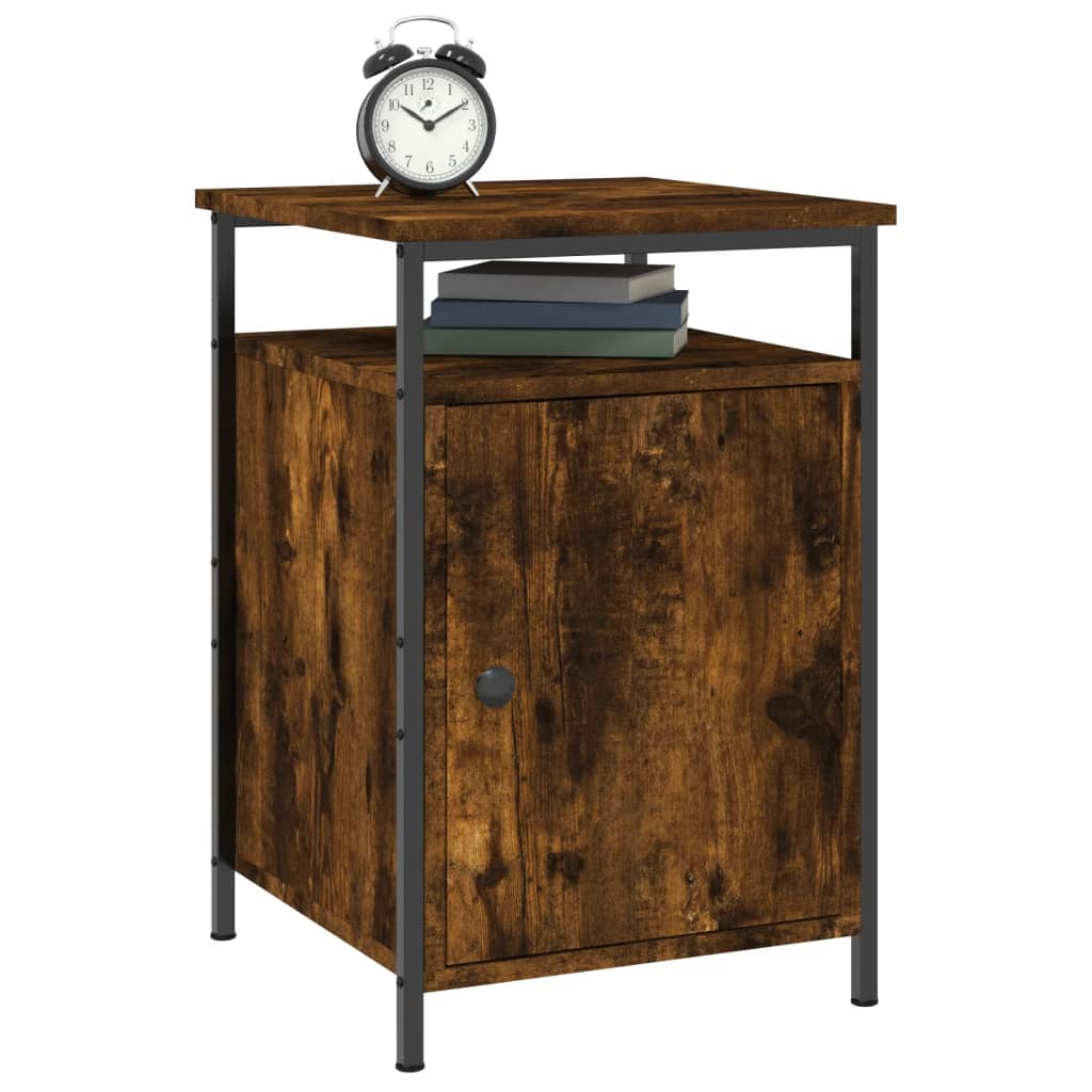 Nattbord røkt eik 40x42x60 cm konstruert tre