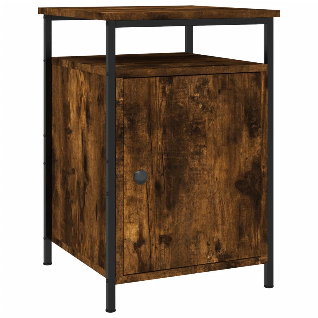 Nattbord 2 stk røkt eik 40x42x60 cm konstruert tre