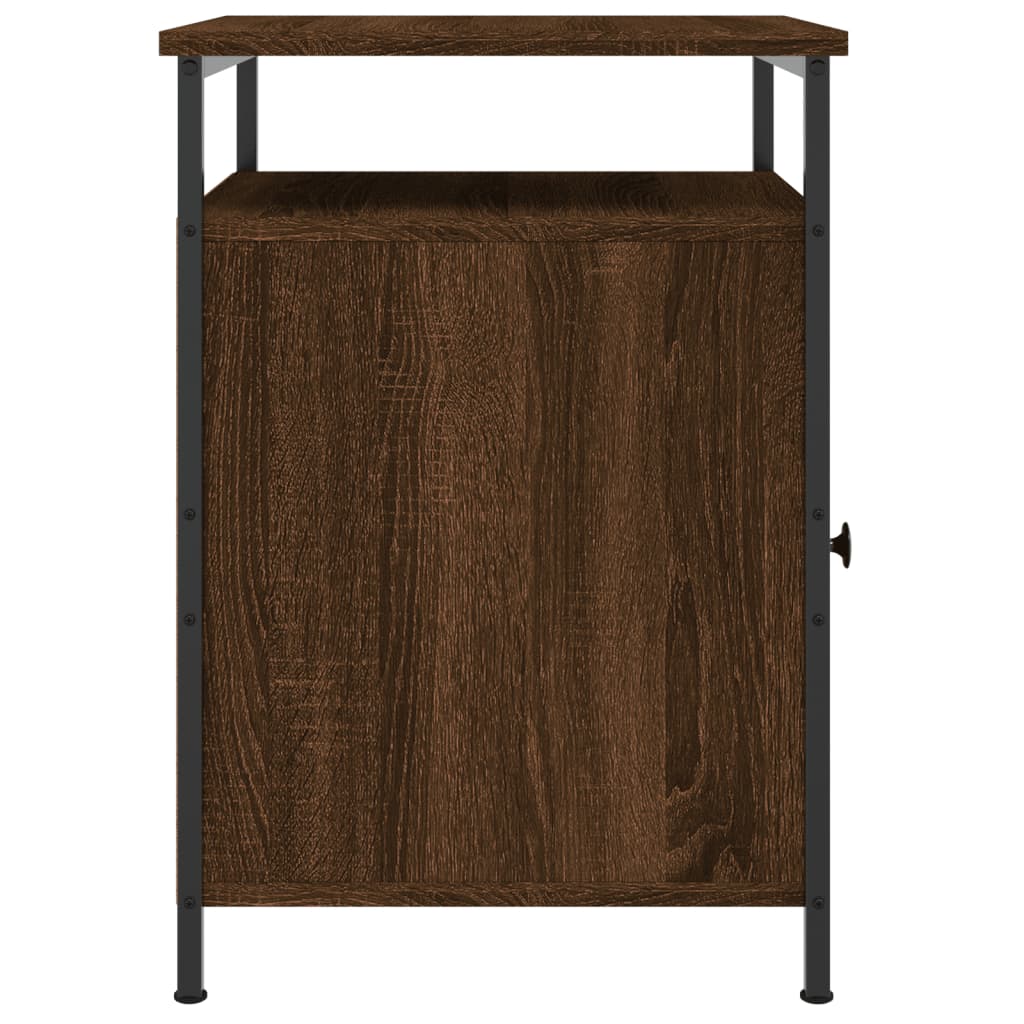 Nattbord brun eik 40x42x60 cm konstruert tre