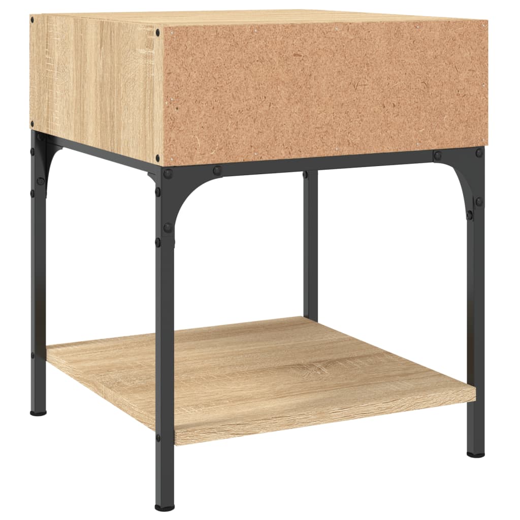 Nattbord sonoma eik 40x41x50 cm konstruert tre
