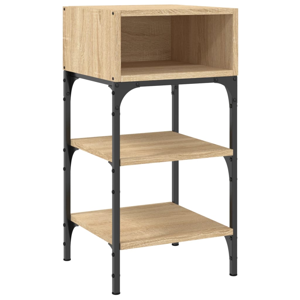 Nattbord 2 stk sonoma eik 35x34,5x70 cm konstruert tre