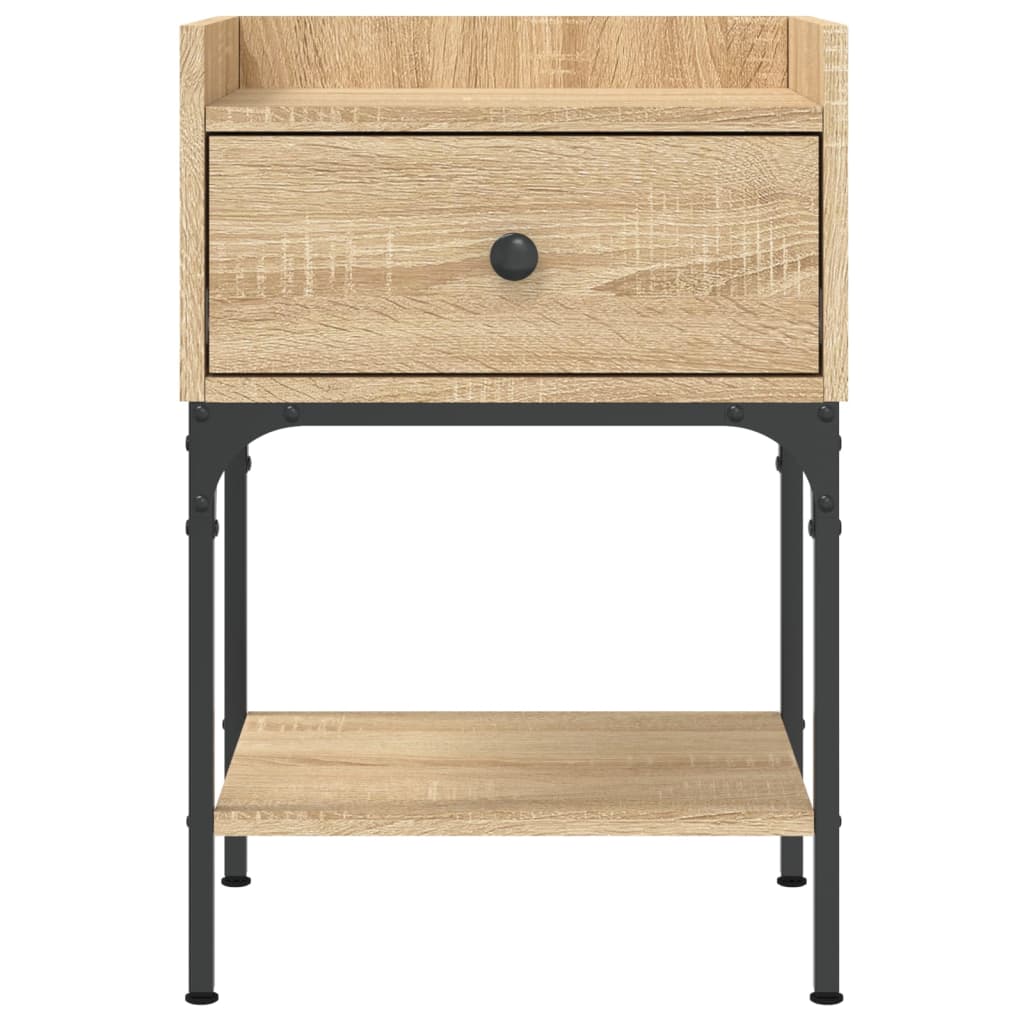 Nattbord sonoma eik 40,5x31x60 cm konstruert tre