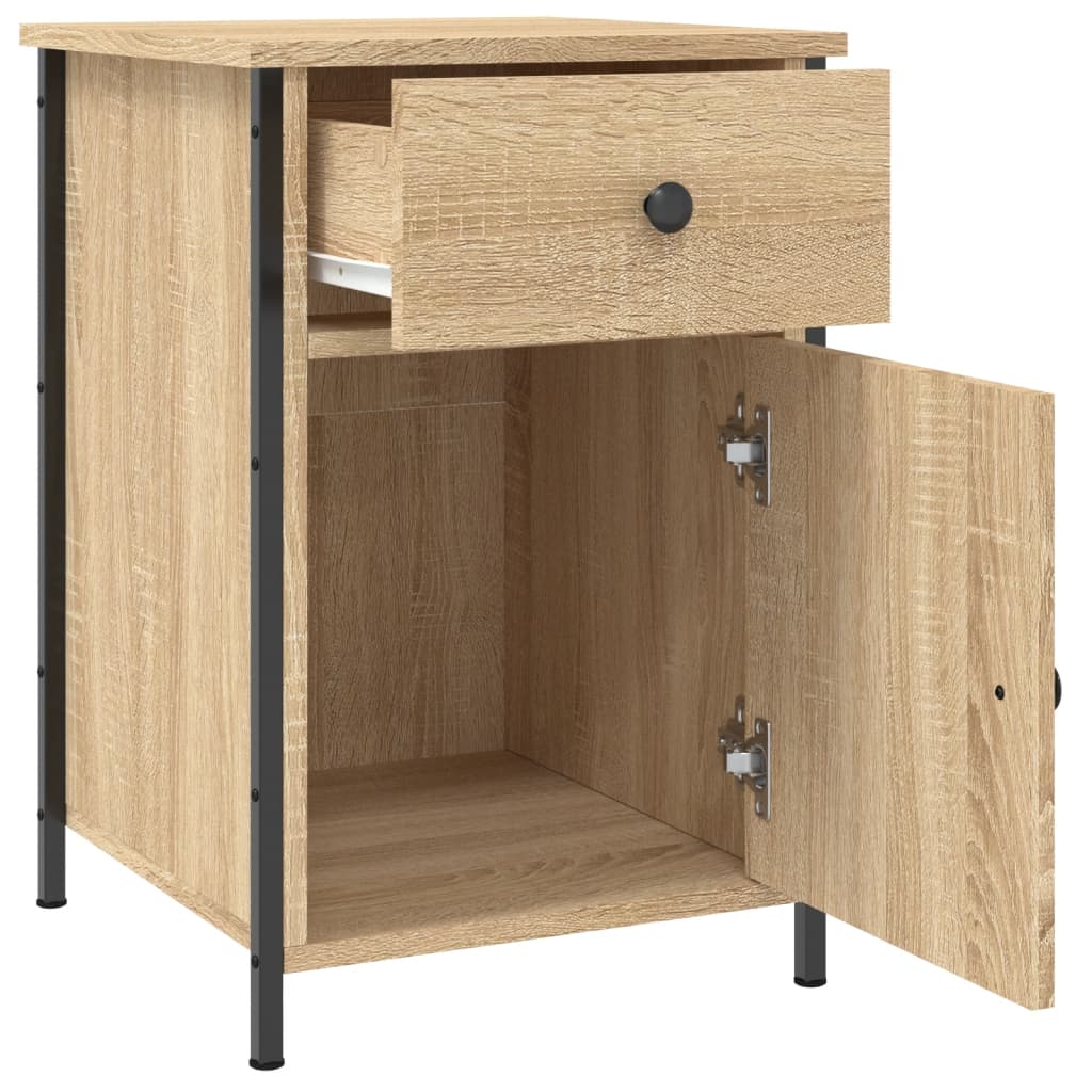 Nattbord sonoma eik 40x42x60 cm konstruert tre