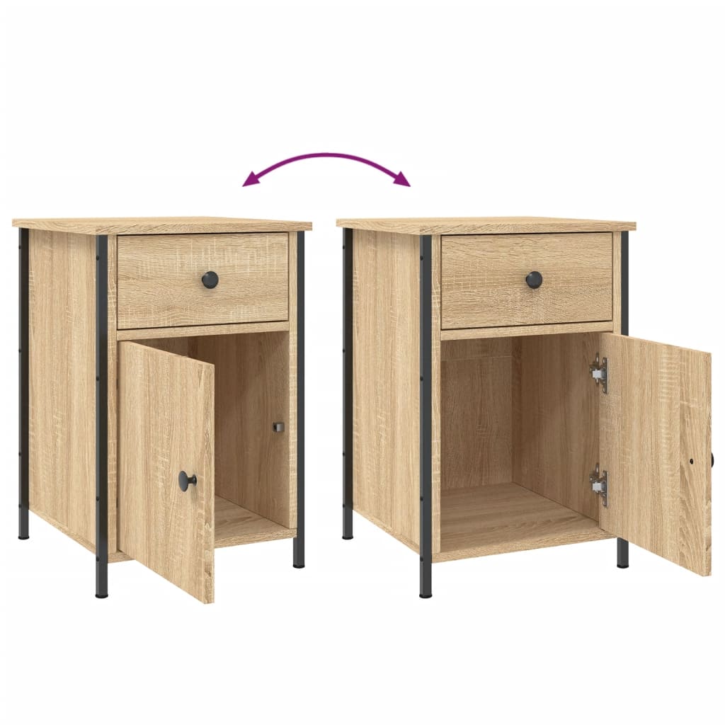 Nattbord sonoma eik 40x42x60 cm konstruert tre