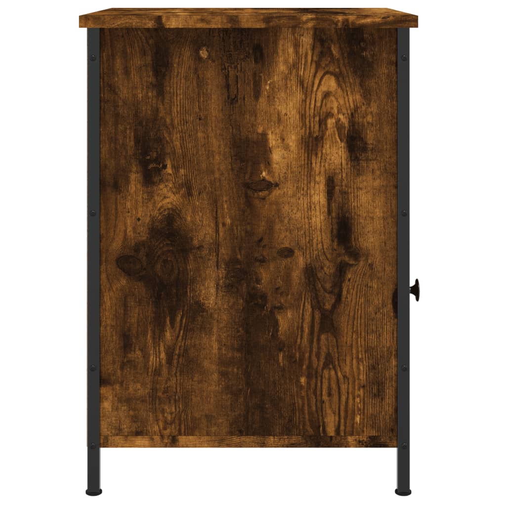 Nattbord 2 stk røkt eik 40x42x60 cm konstruert tre