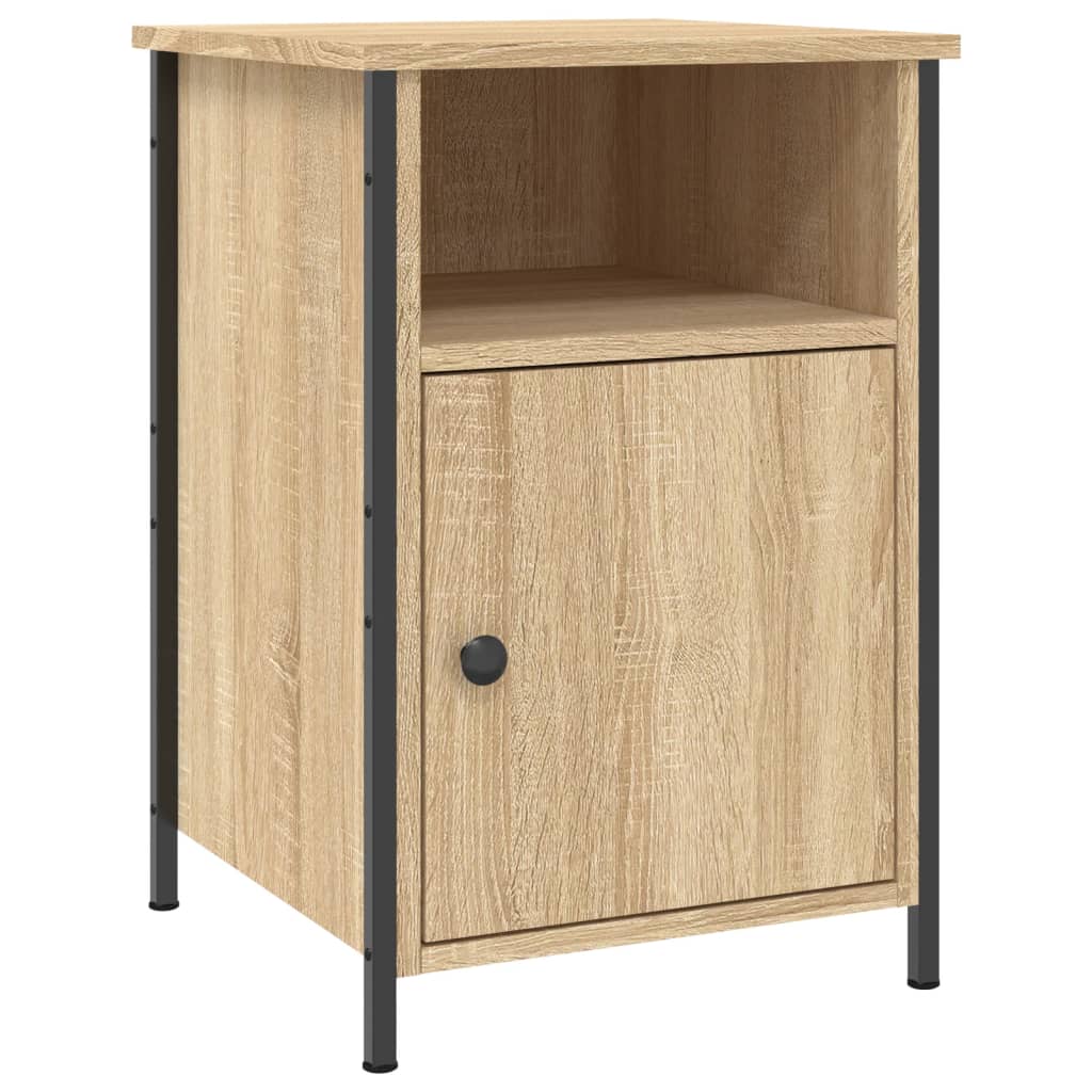 Nattbord 2 stk sonoma eik 40x42x60 cm konstruert tre