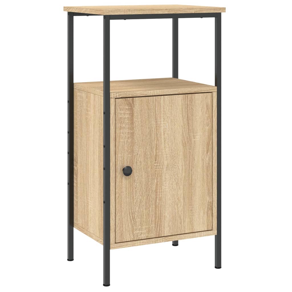 Nattbord 2 stk sonoma eik 41x31x80 cm konstruert tre