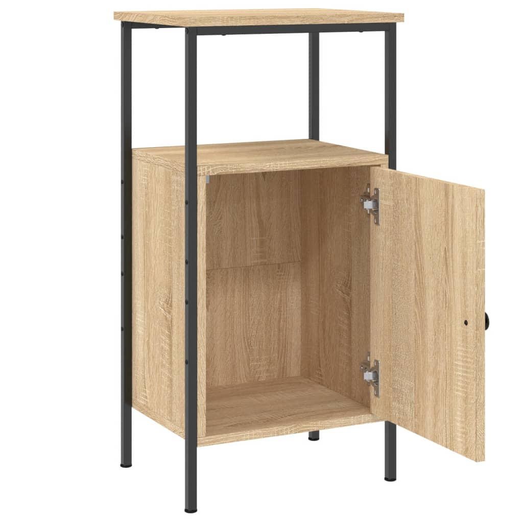 Nattbord 2 stk sonoma eik 41x31x80 cm konstruert tre
