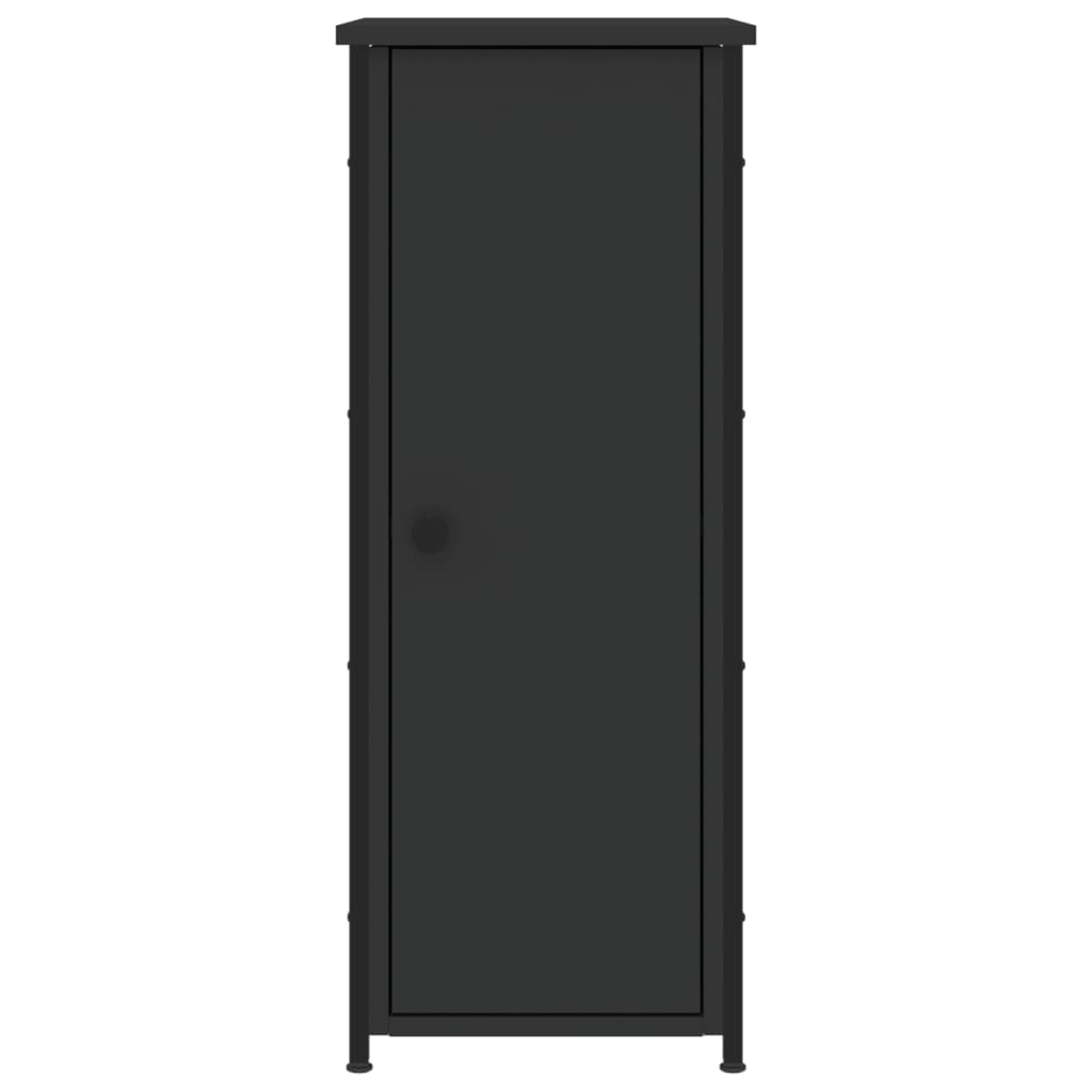Nattbord 2 stk svart 32x42x80 cm konstruert tre