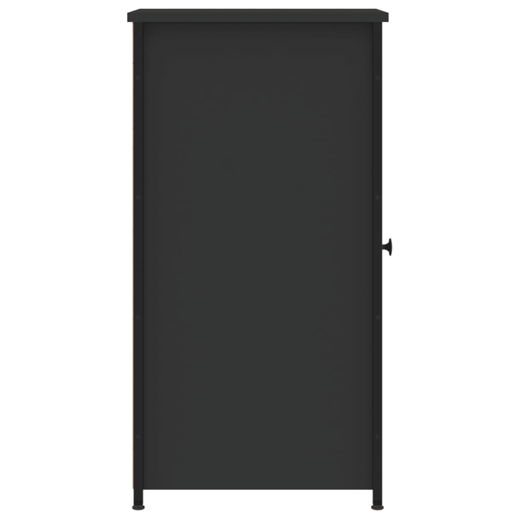 Nattbord 2 stk svart 32x42x80 cm konstruert tre