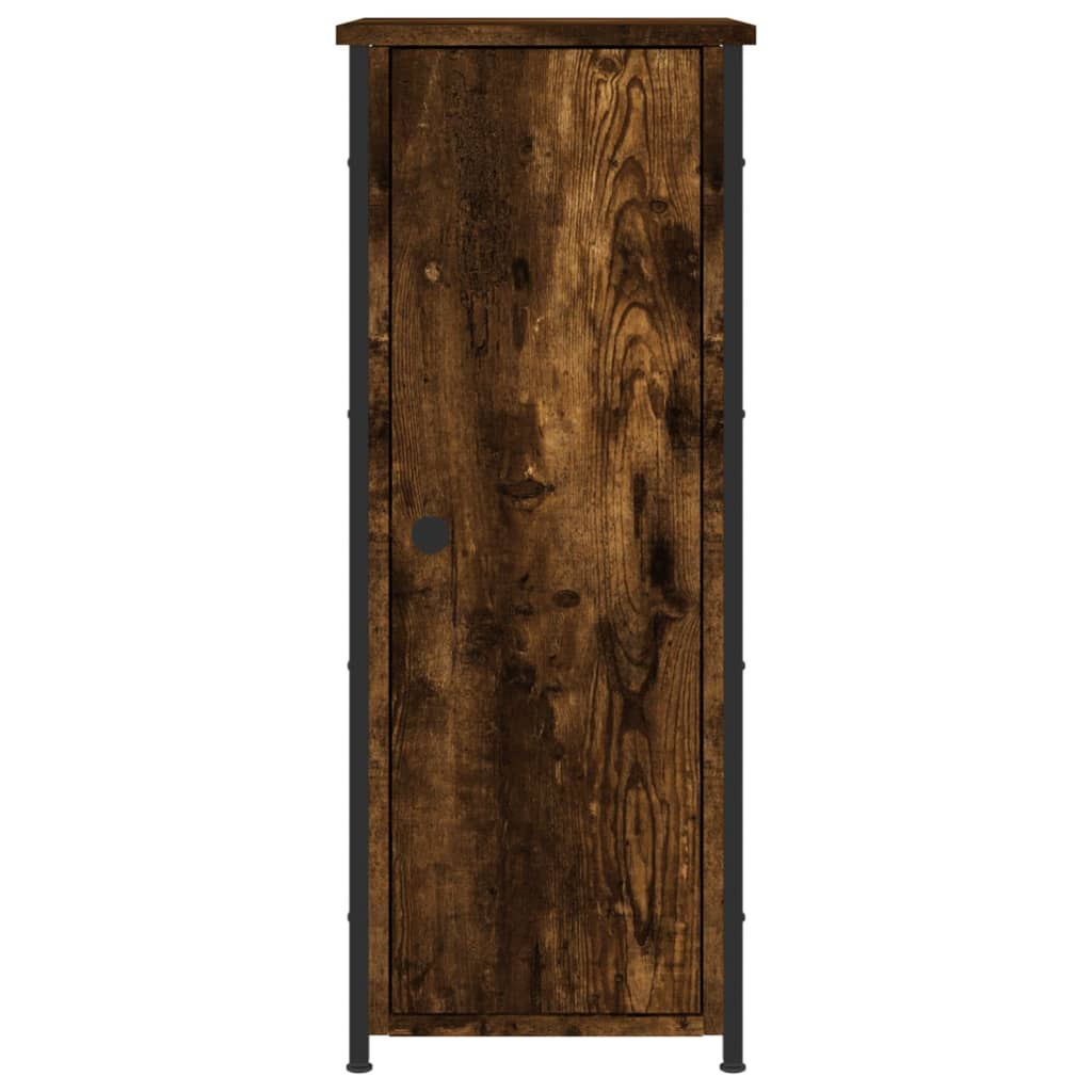 Nattbord røkt eik 32x42x80 cm konstruert tre