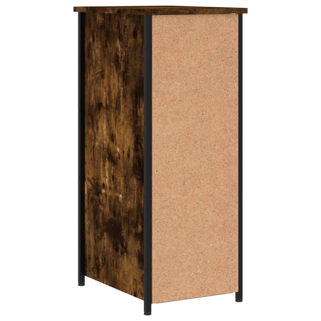 Nattbord røkt eik 32x42x80 cm konstruert tre
