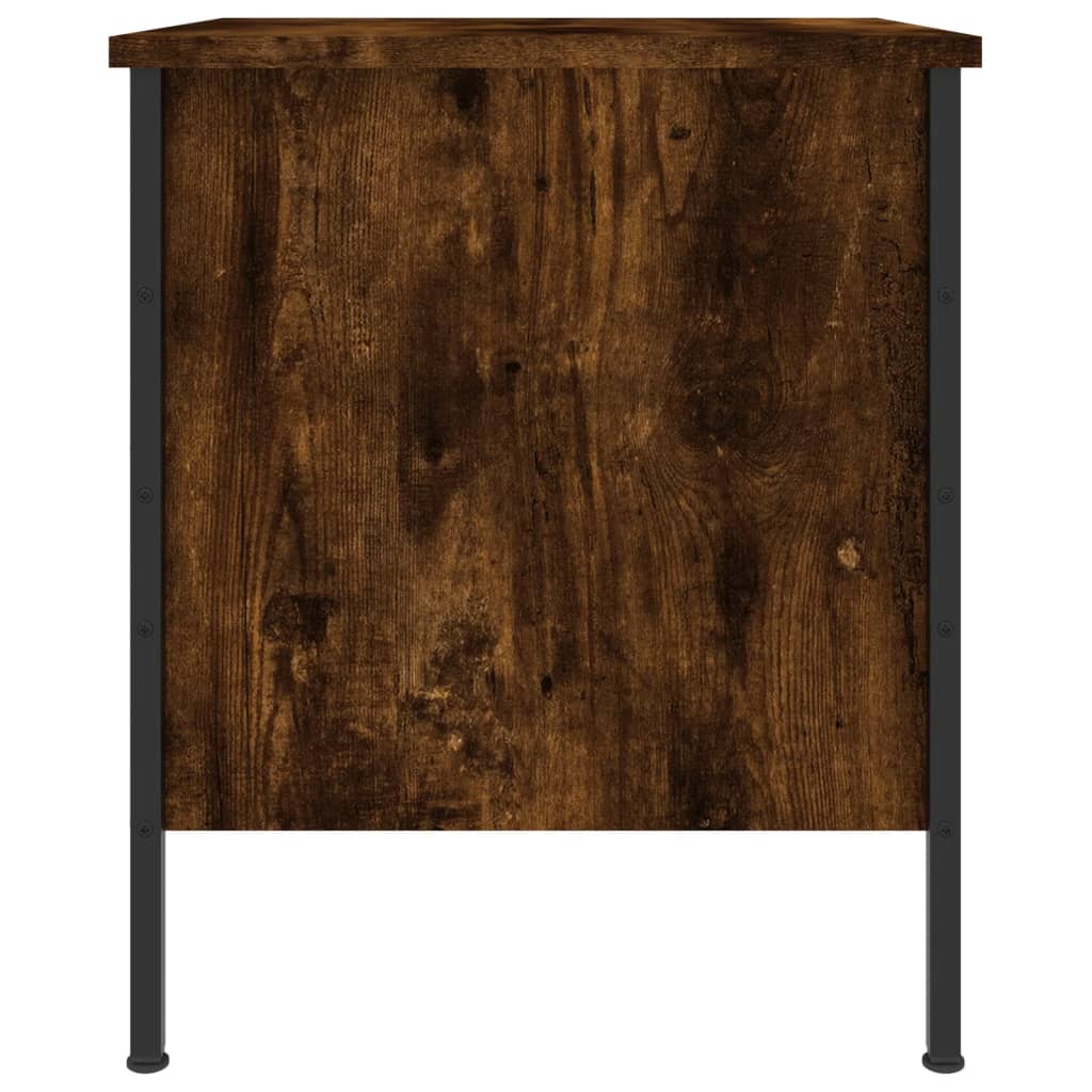 Nattbord 2 stk røkt eik 40x42x50 cm konstruert tre