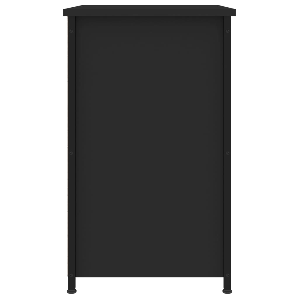 Nattbord svart 40x36x60 cm konstruert tre