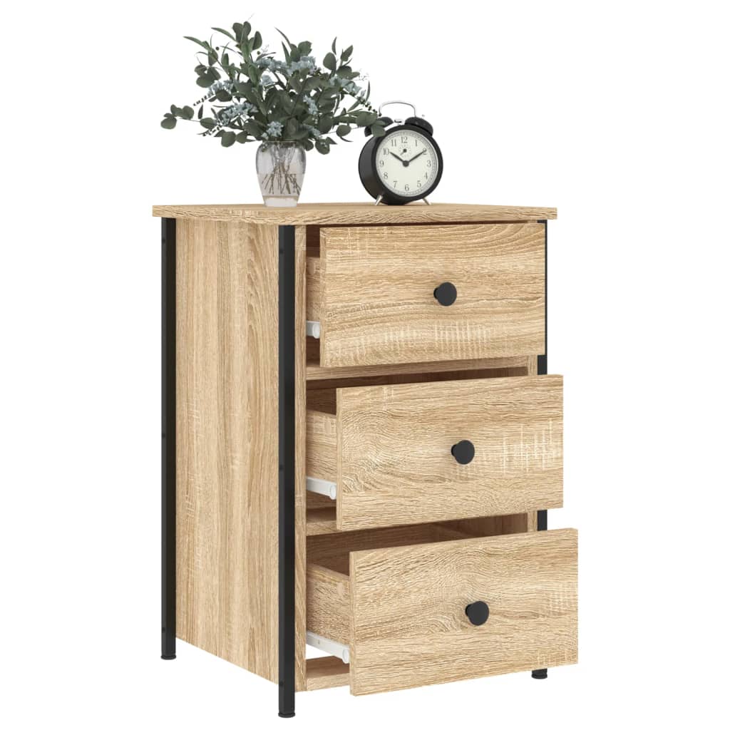 Nattbord sonoma eik 40x36x60 cm konstruert tre