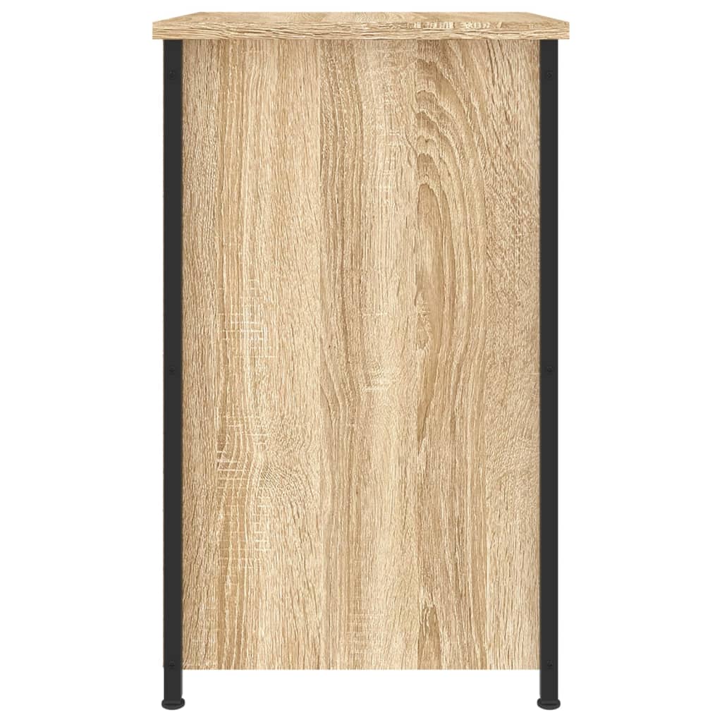 Nattbord 2 stk sonoma eik 40x36x60 cm konstruert tre
