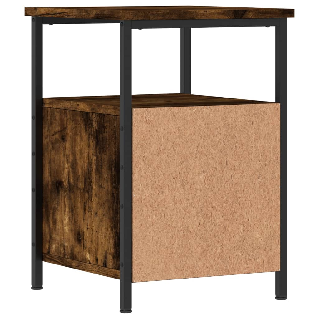 Nattbord røkt eik 34x35,5x50 cm konstruert tre