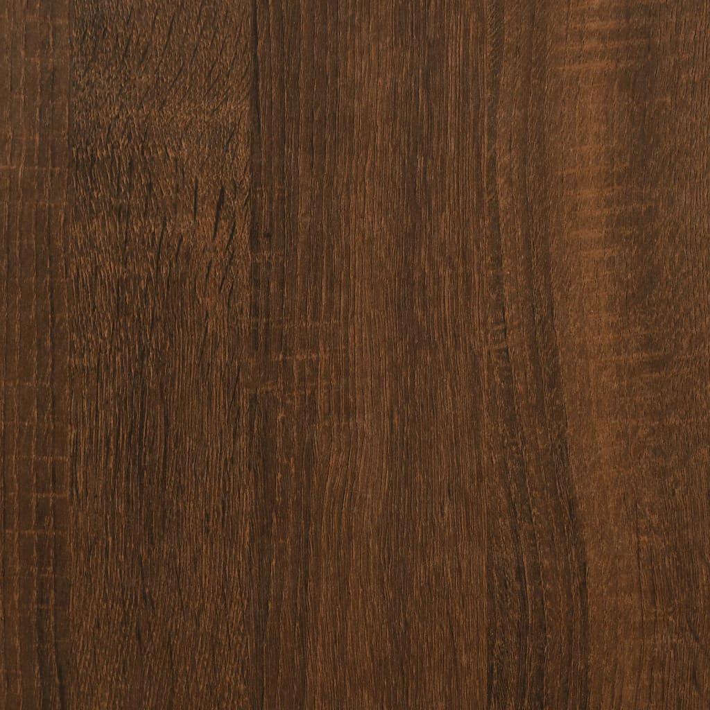 Nattbord 2 stk brun eik 34x35,5x50 cm konstruert tre