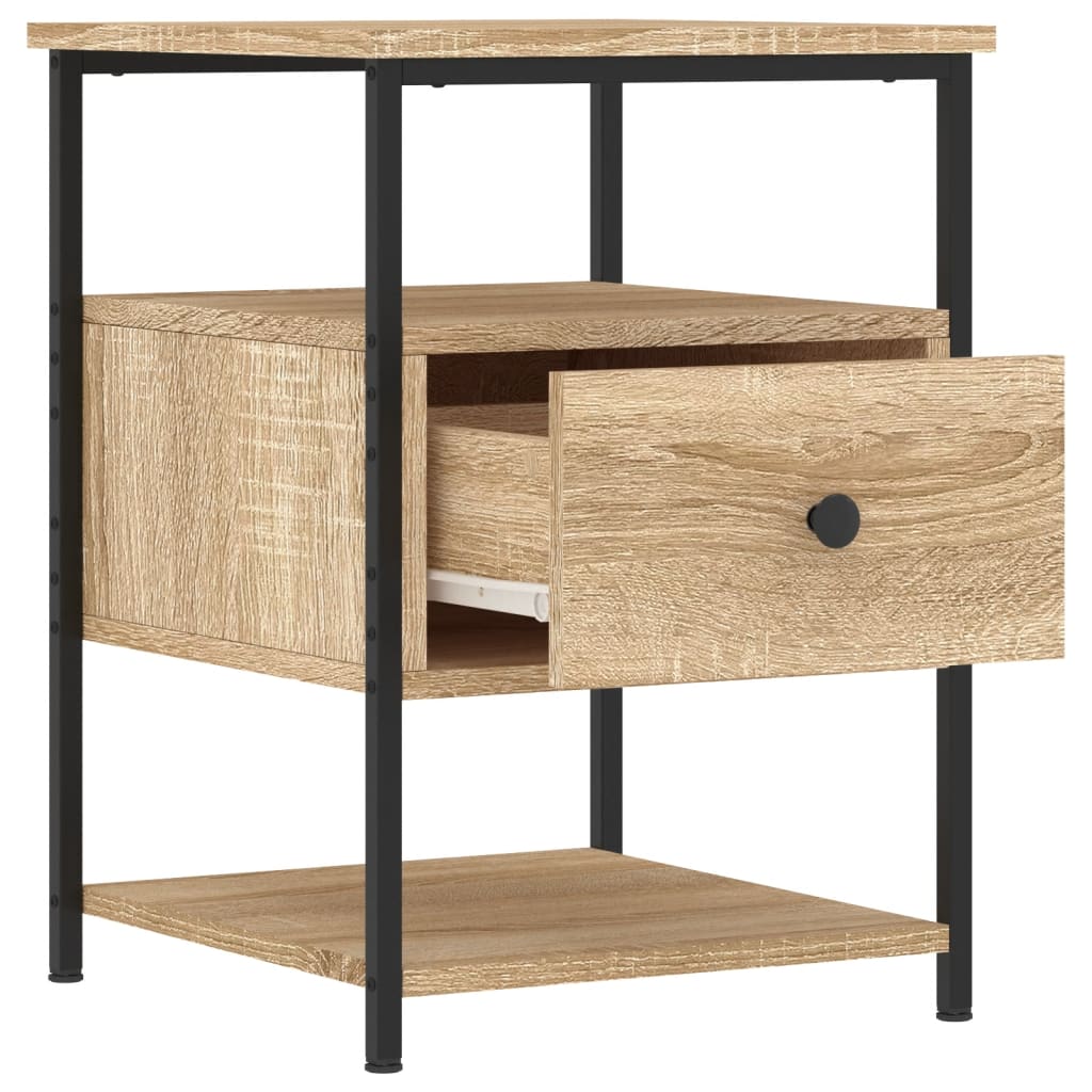 Nattbord sonoma eik 40x42x56 cm konstruert tre