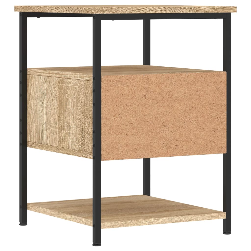 Nattbord 2 stk sonoma eik 40x42x56 cm konstruert tre