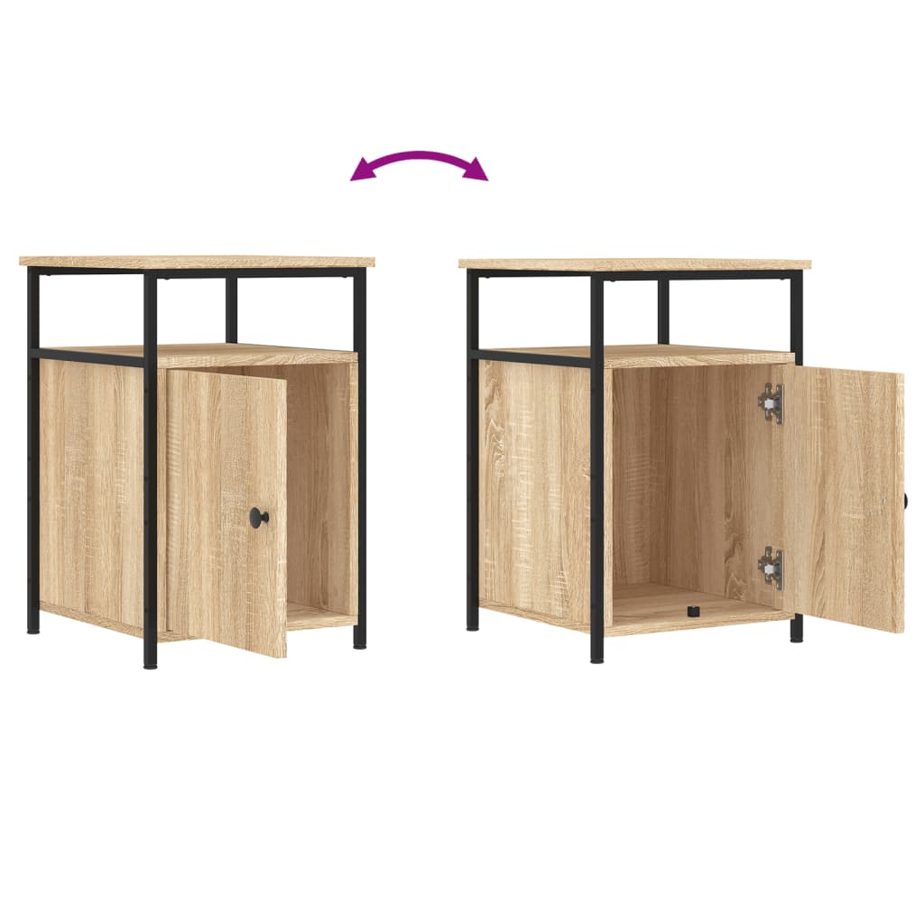 Nattbord sonoma eik 40x42x60 cm konstruert tre