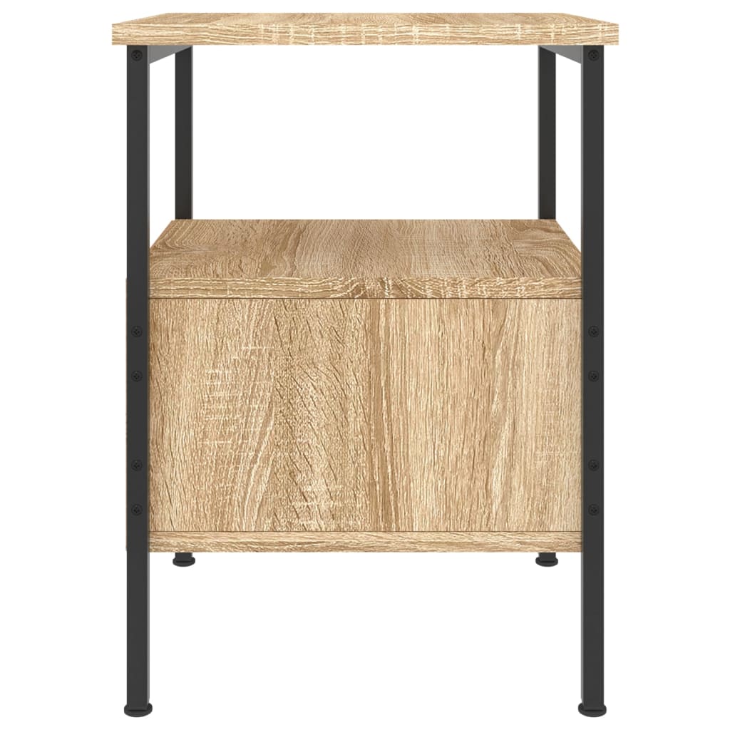 Nattbord 2 stk sonoma eik 34x36x50 cm konstruert tre