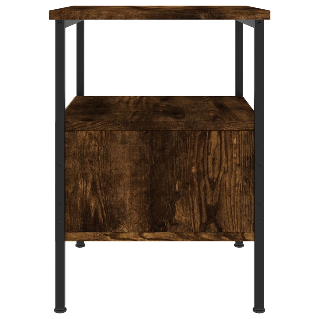 Nattbord 2 stk røkt eik 34x36x50 cm konstruert tre