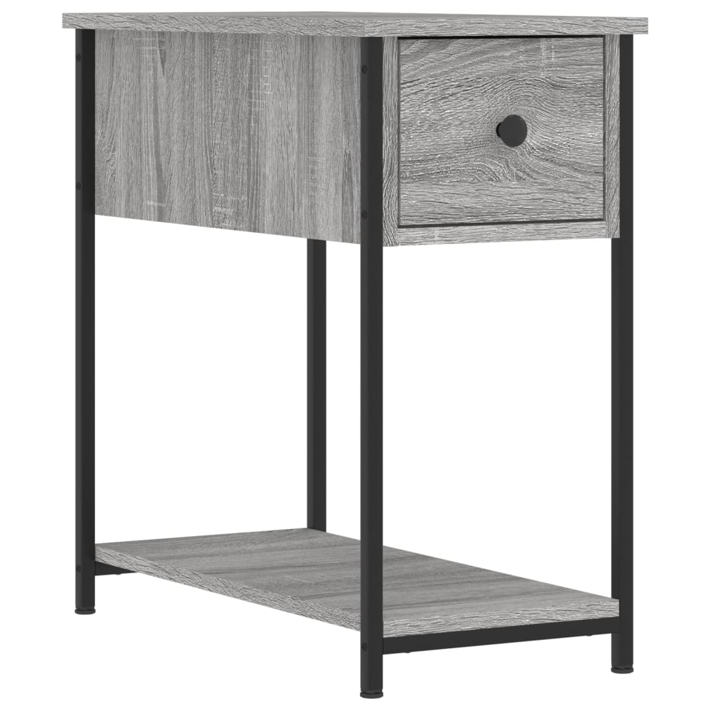Nattbord 2 stk grå sonoma 30x60x60 cm konstruert tre