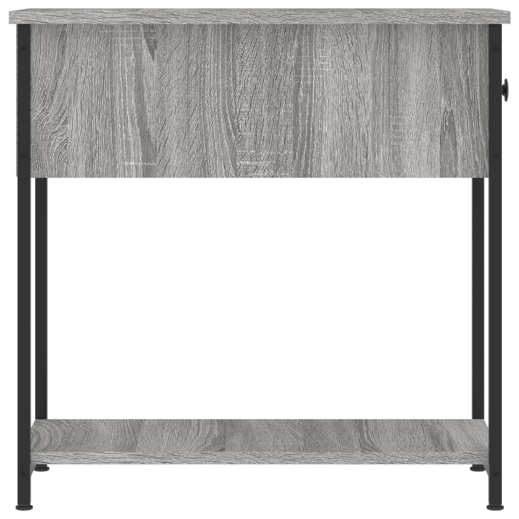 Nattbord 2 stk grå sonoma 30x60x60 cm konstruert tre