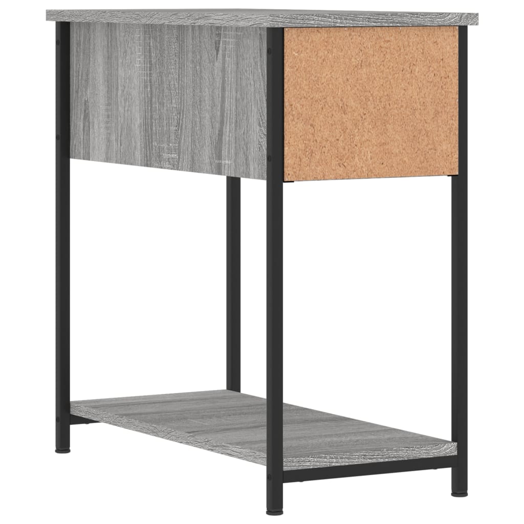 Nattbord 2 stk grå sonoma 30x60x60 cm konstruert tre