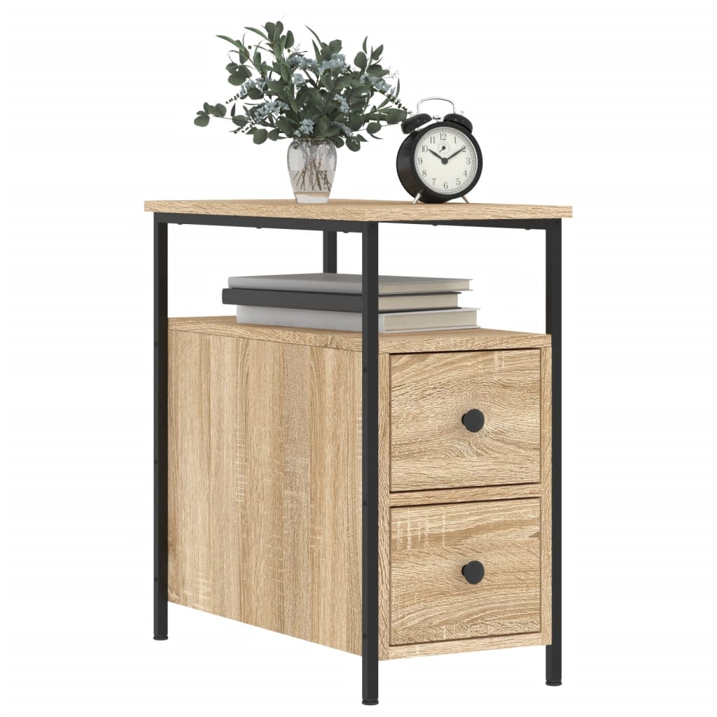 Nattbord sonoma eik 30x60x60 cm konstruert tre