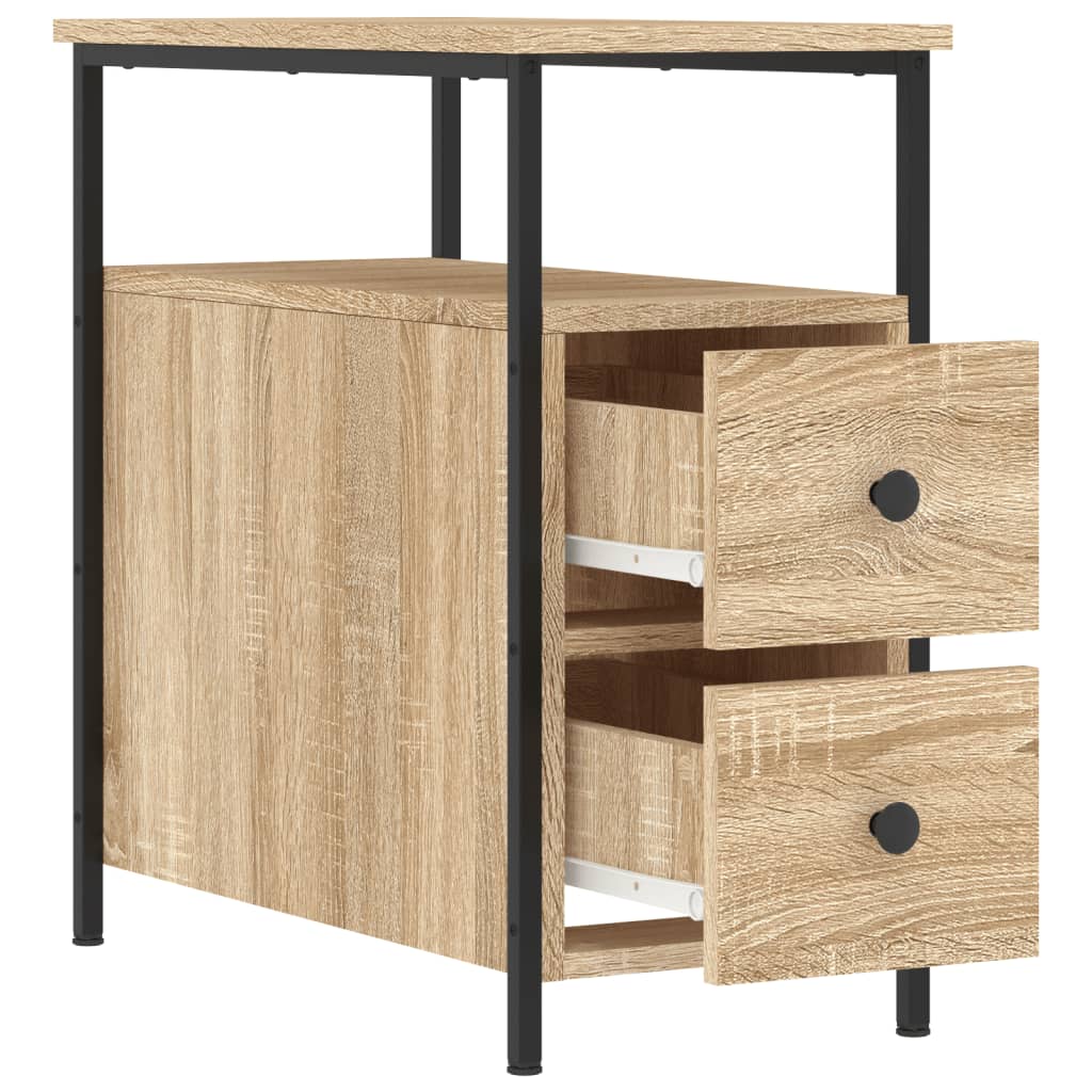 Nattbord sonoma eik 30x60x60 cm konstruert tre