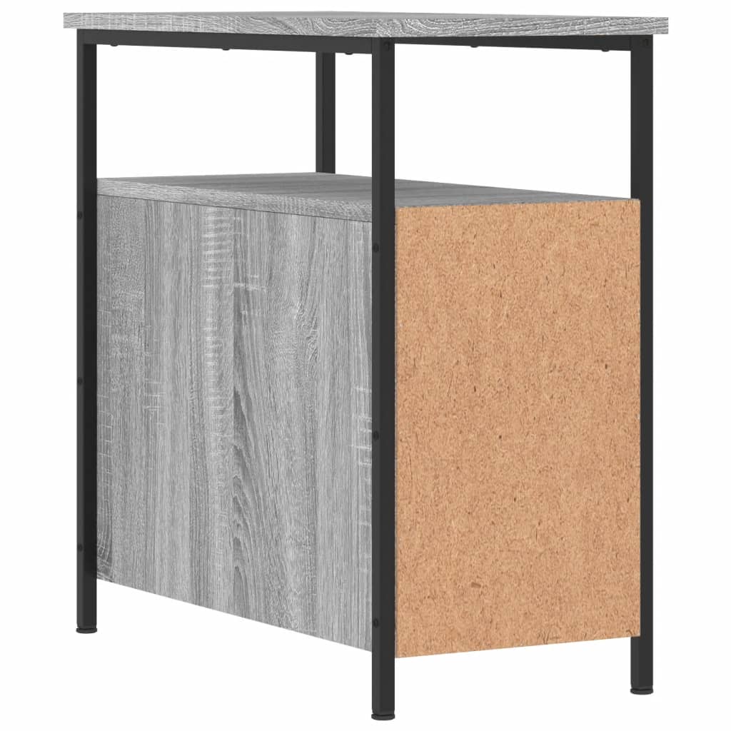Nattbord 2 stk grå sonoma 30x60x60 cm konstruert tre